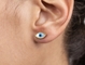 CE Stainless Steel Shell Pendant Jewelry Turkish Evil Eye Stud Earrings